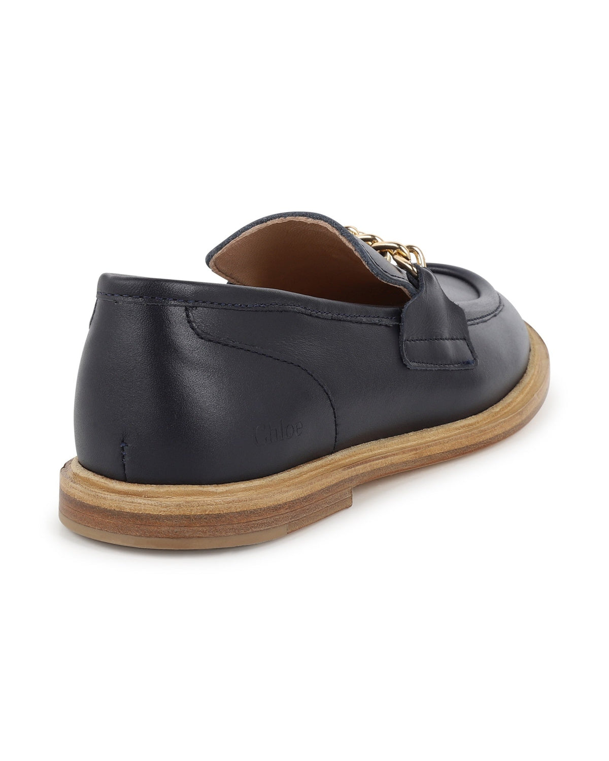 Mocassins en cuir - Bleu Amiral