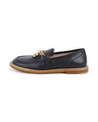 Mocassins en cuir - Bleu Amiral