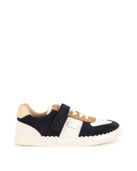 Baskets en cuir - Bleu Amiral