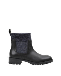 Leather ankle boots - Black