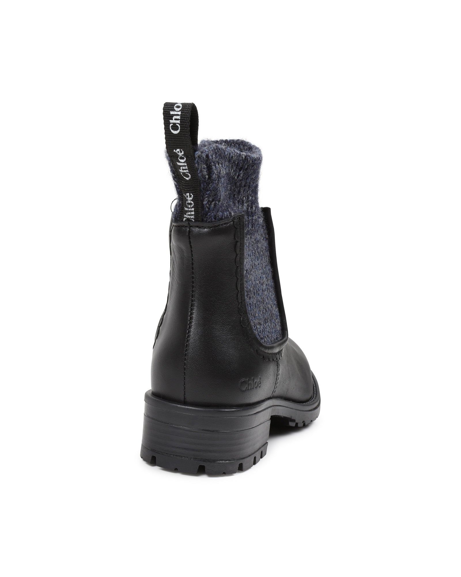 Leather ankle boots - Black