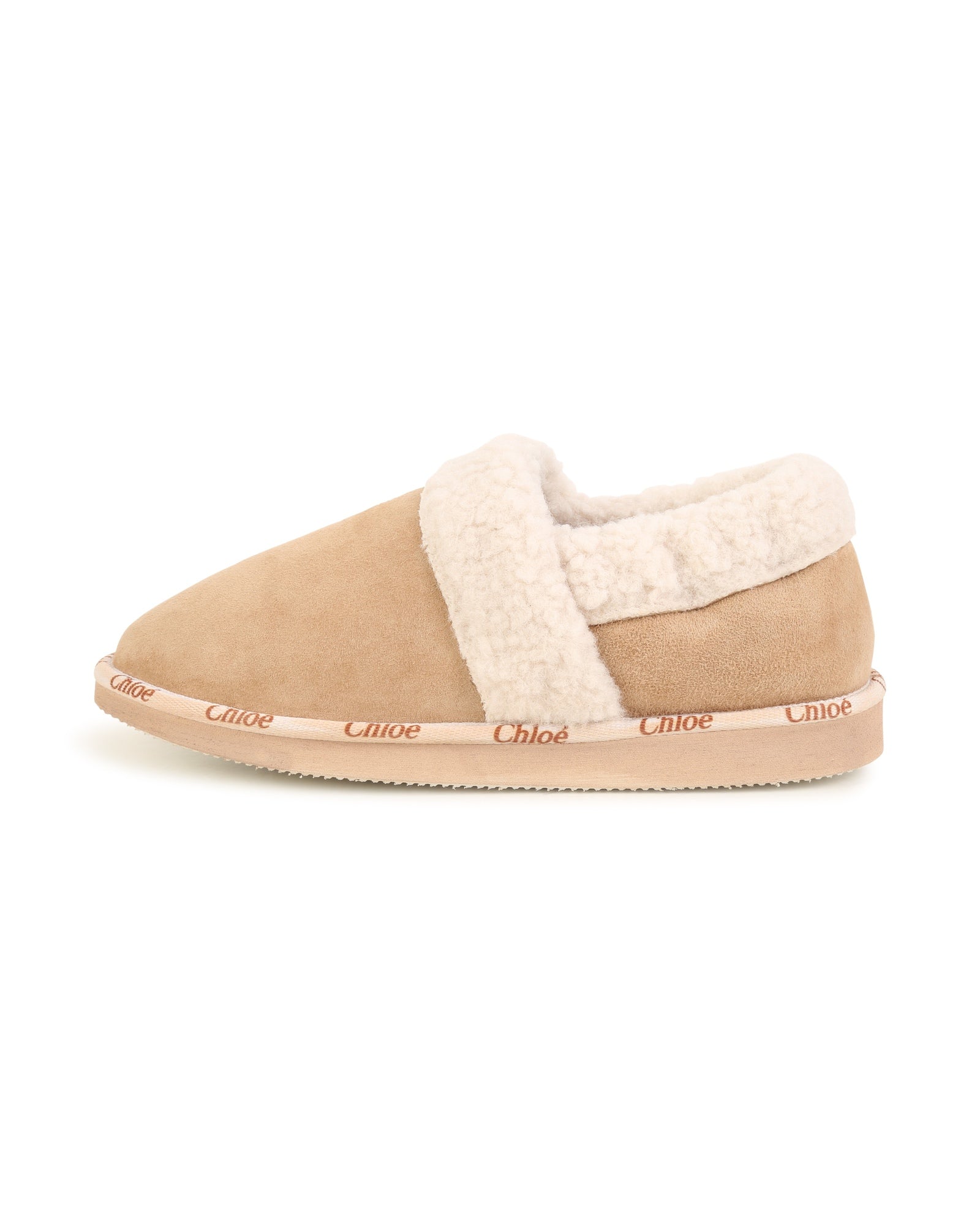 Leather slippers - Beige Clair