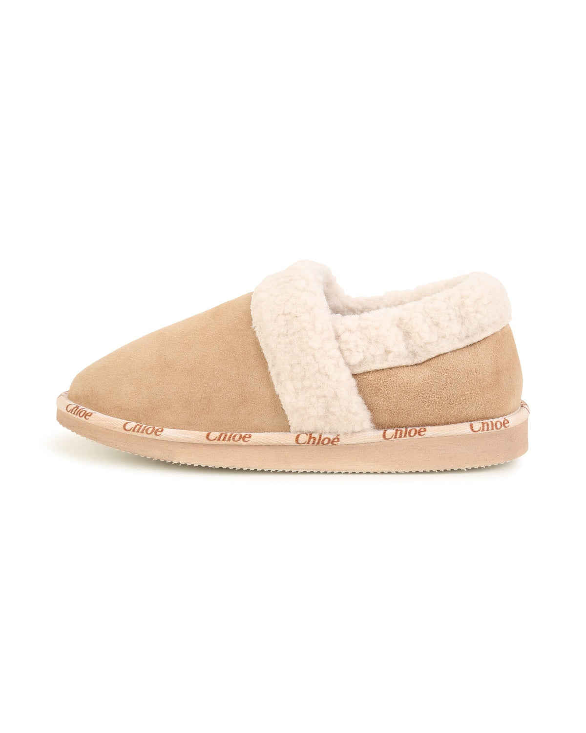 Chaussons en cuir - Beige Clair