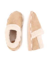 Chaussons en cuir - Beige Clair