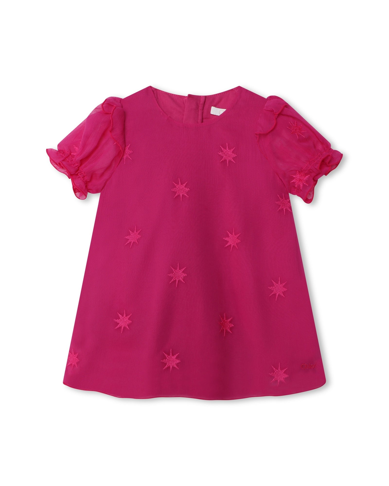 Robe de cérémonie à manches courtes en de soie - Peony