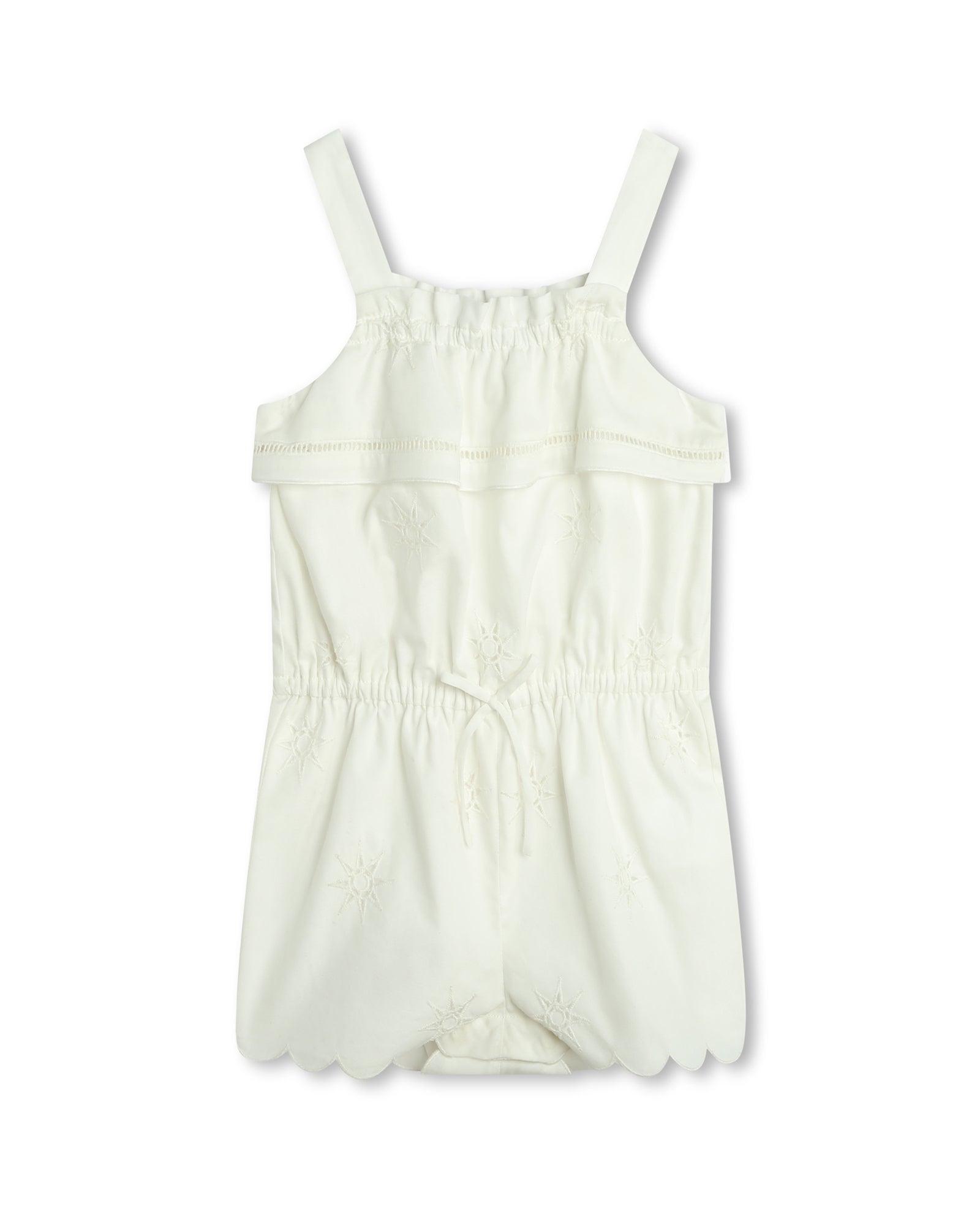 Combi-short à bretelles - Offwhite