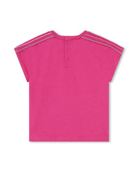 Sparkling short-sleeved T-shirt - Peony