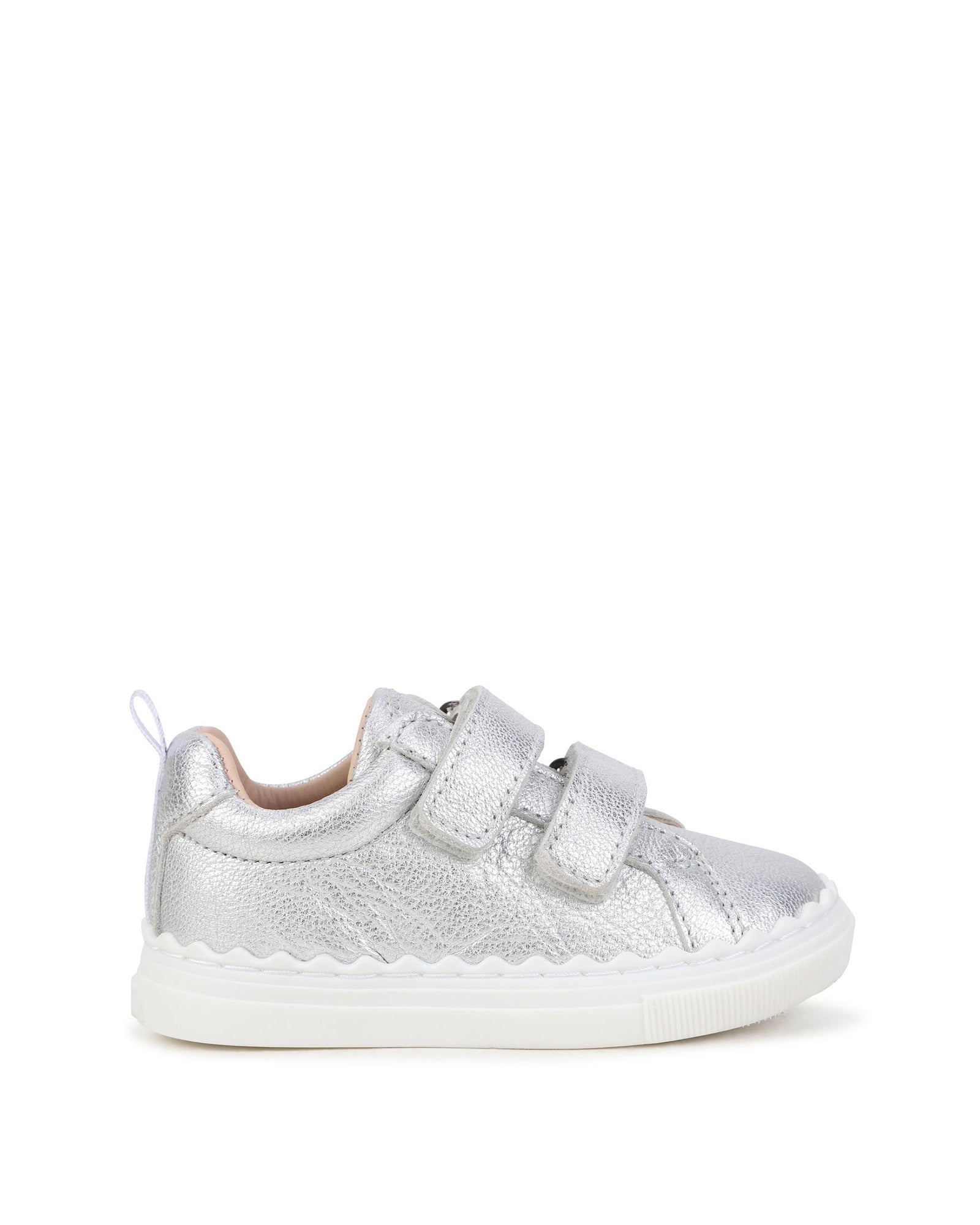 Baskets Lauren en cuir - Gris Argent