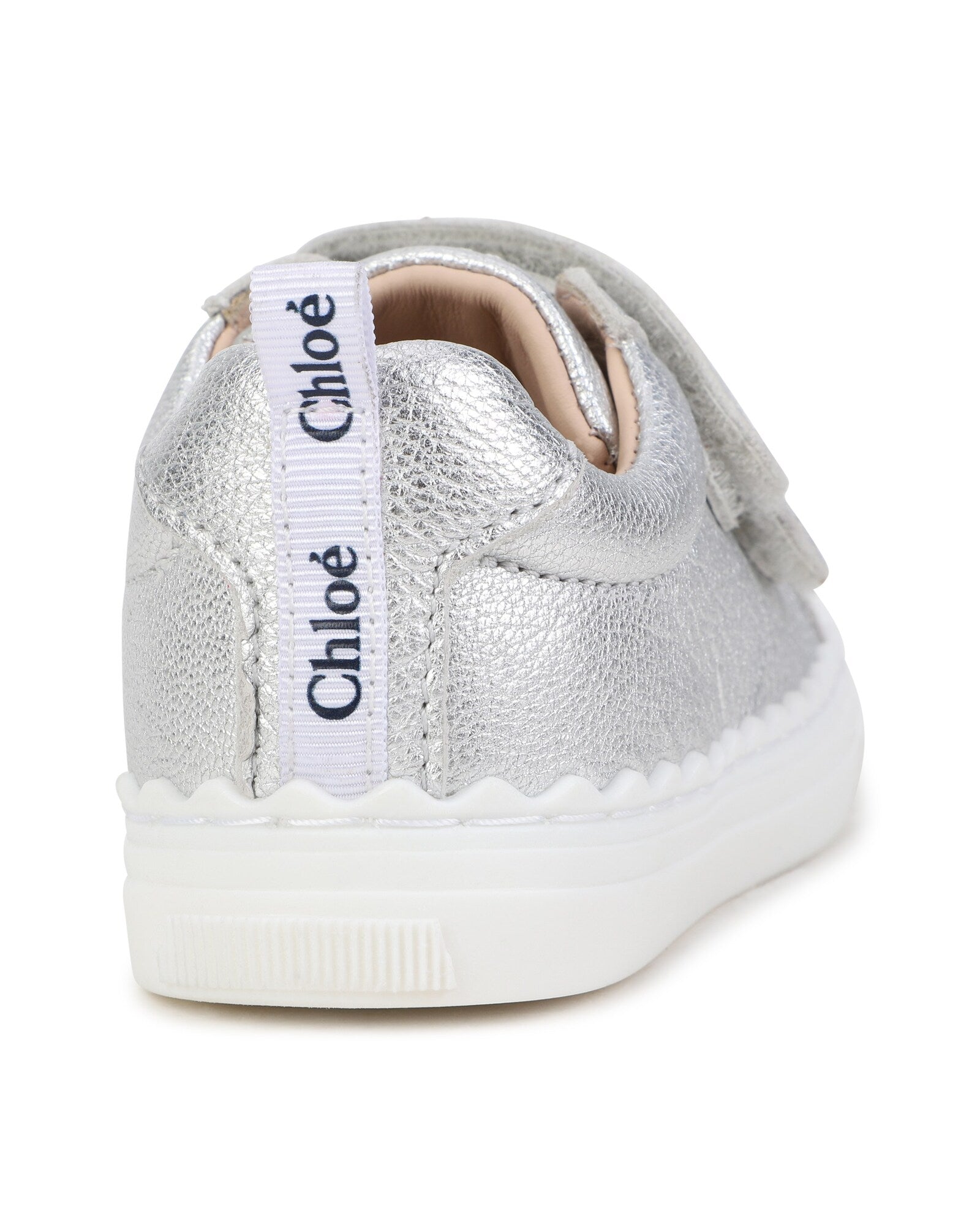 Baskets Lauren en cuir - Gris Argent