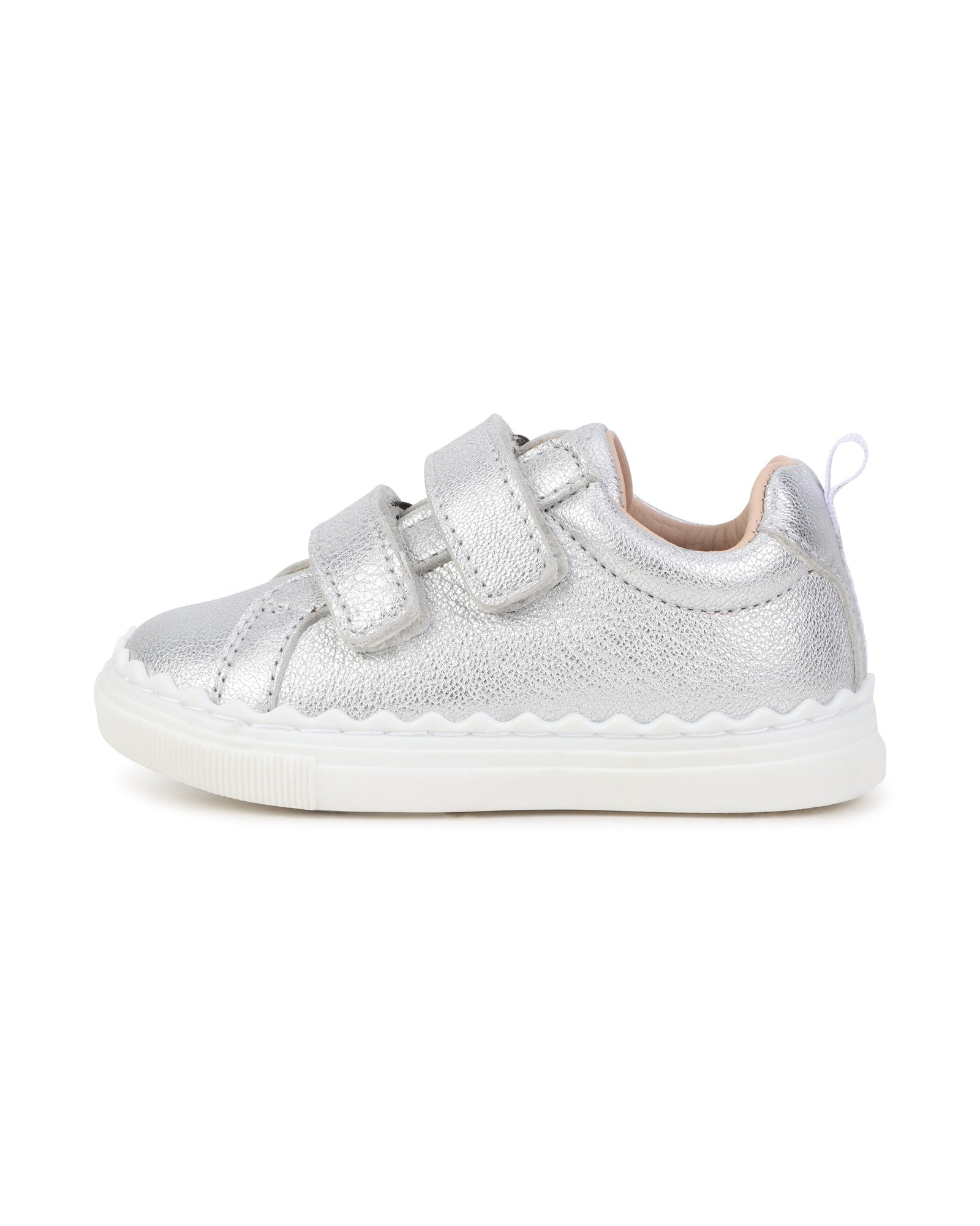 Baskets Lauren en cuir - Gris Argent