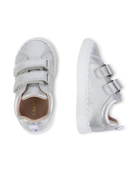 Baskets Lauren en cuir - Gris Argent