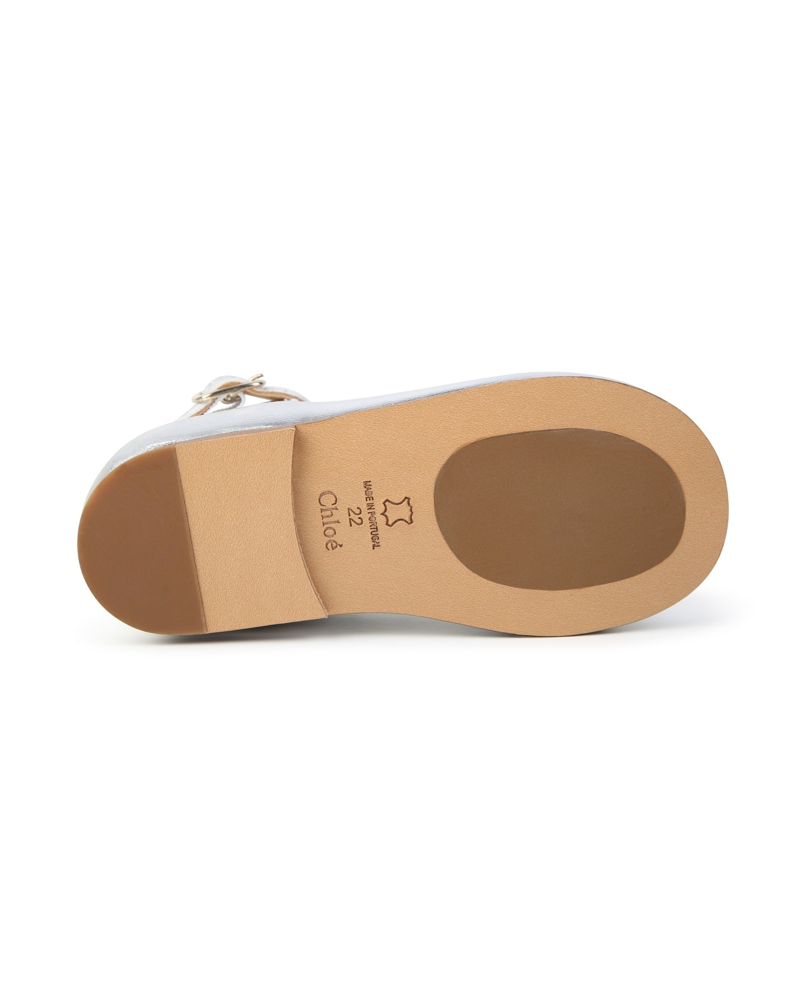 Ballerines en cuir - Gris Argent