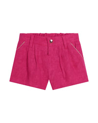 Ensemble t-shirt et short en lin - Blanc Rose