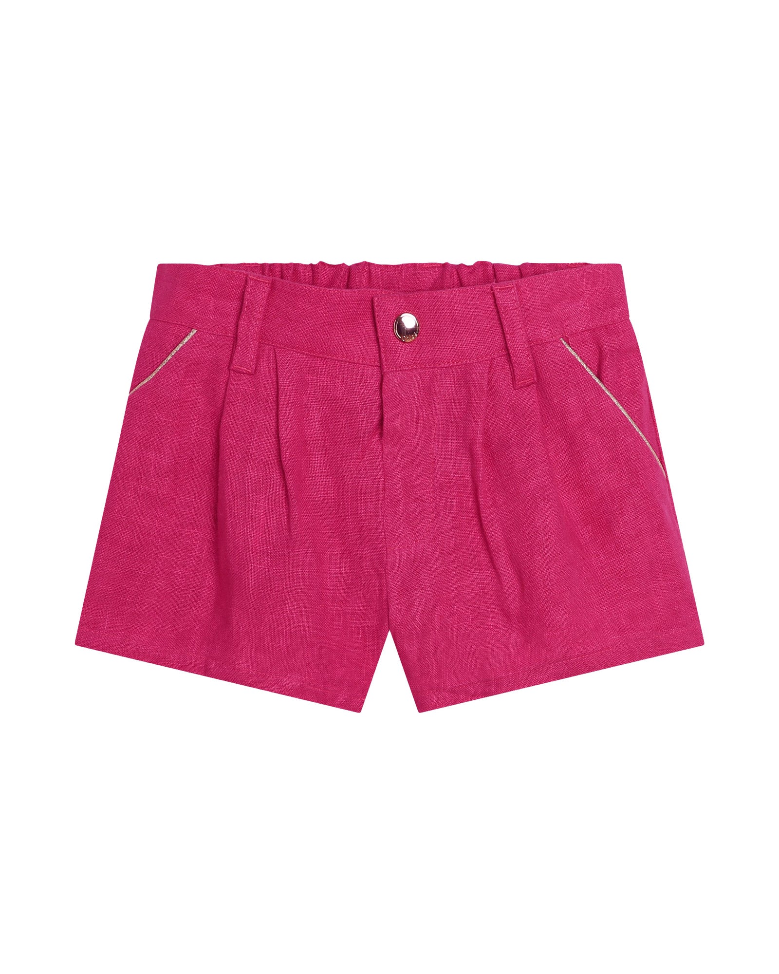 Ensemble t-shirt et short en lin - Blanc Rose