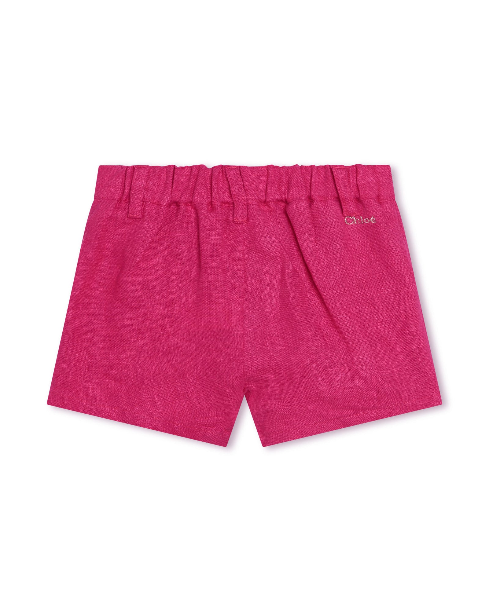 Ensemble t-shirt et short en lin - Blanc Rose