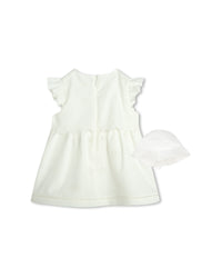 Ensemble robe de cérémonie et chapeau - Offwhite