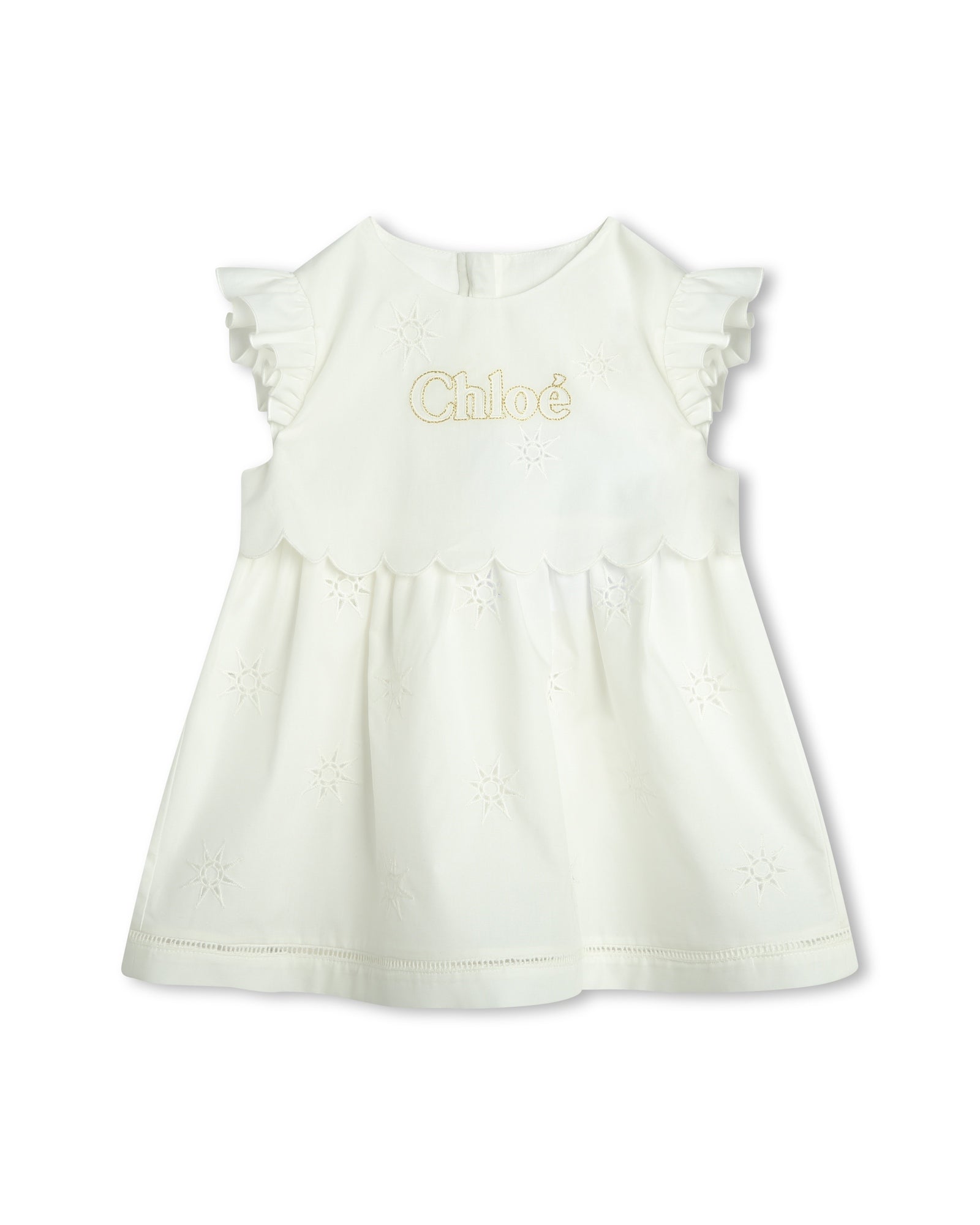 Ensemble robe de cérémonie et chapeau - Offwhite