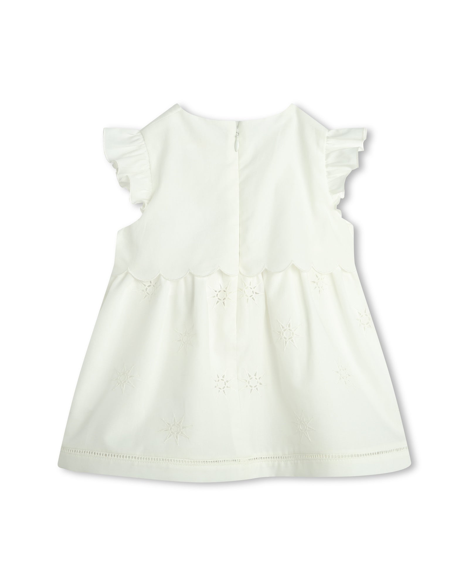 Ensemble robe de cérémonie et chapeau - Offwhite