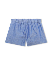 Elasticated waist shorts - Chambray