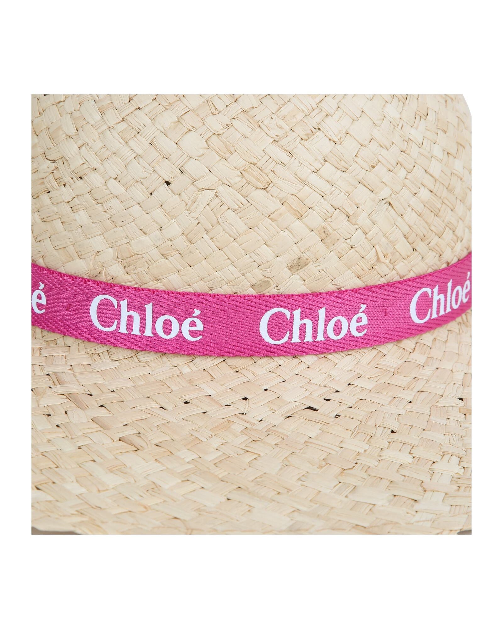 Raffia cape - Pink White