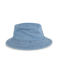 Bob imprimé doublé en polaire - Denim Blue