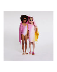 Robe à manches courtes - Rose Jaune
