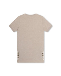 Robe à manches courtes - Beige Foncé