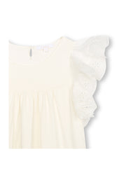 Robe à manches courtes - Offwhite
