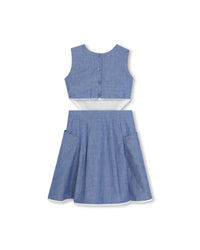 Robe sans manches - Chambray