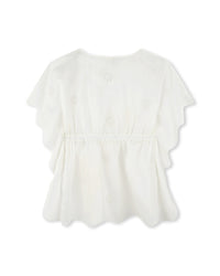 Robe à taille élastiquée - Offwhite