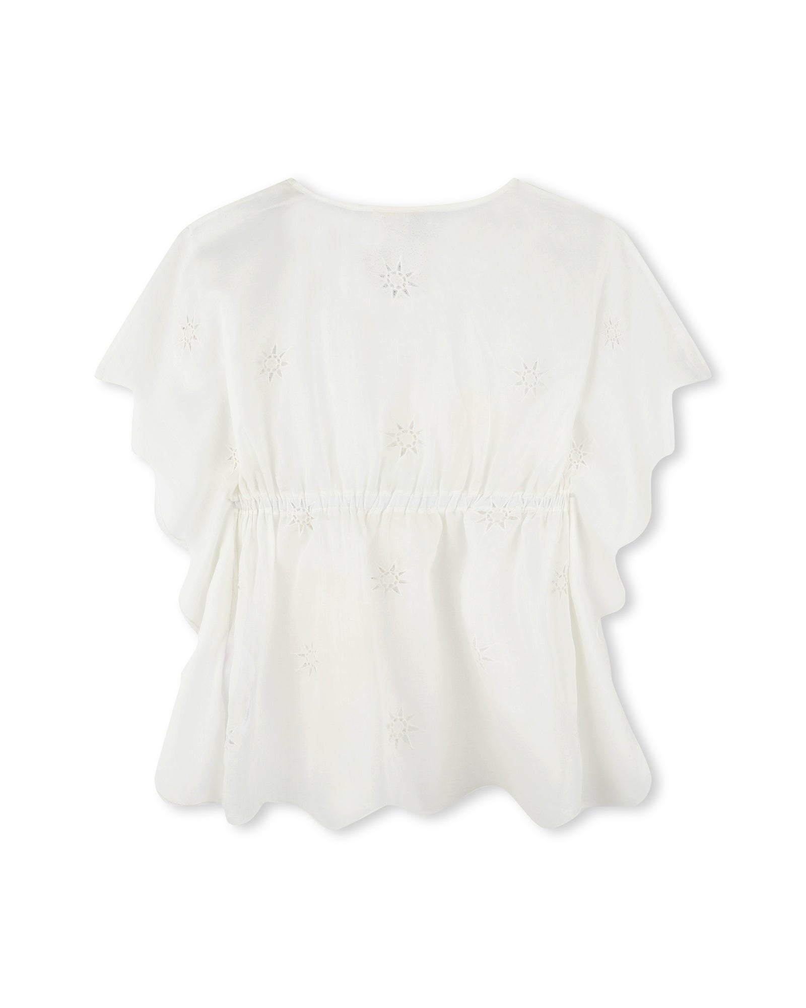 Robe à taille élastiquée - Offwhite