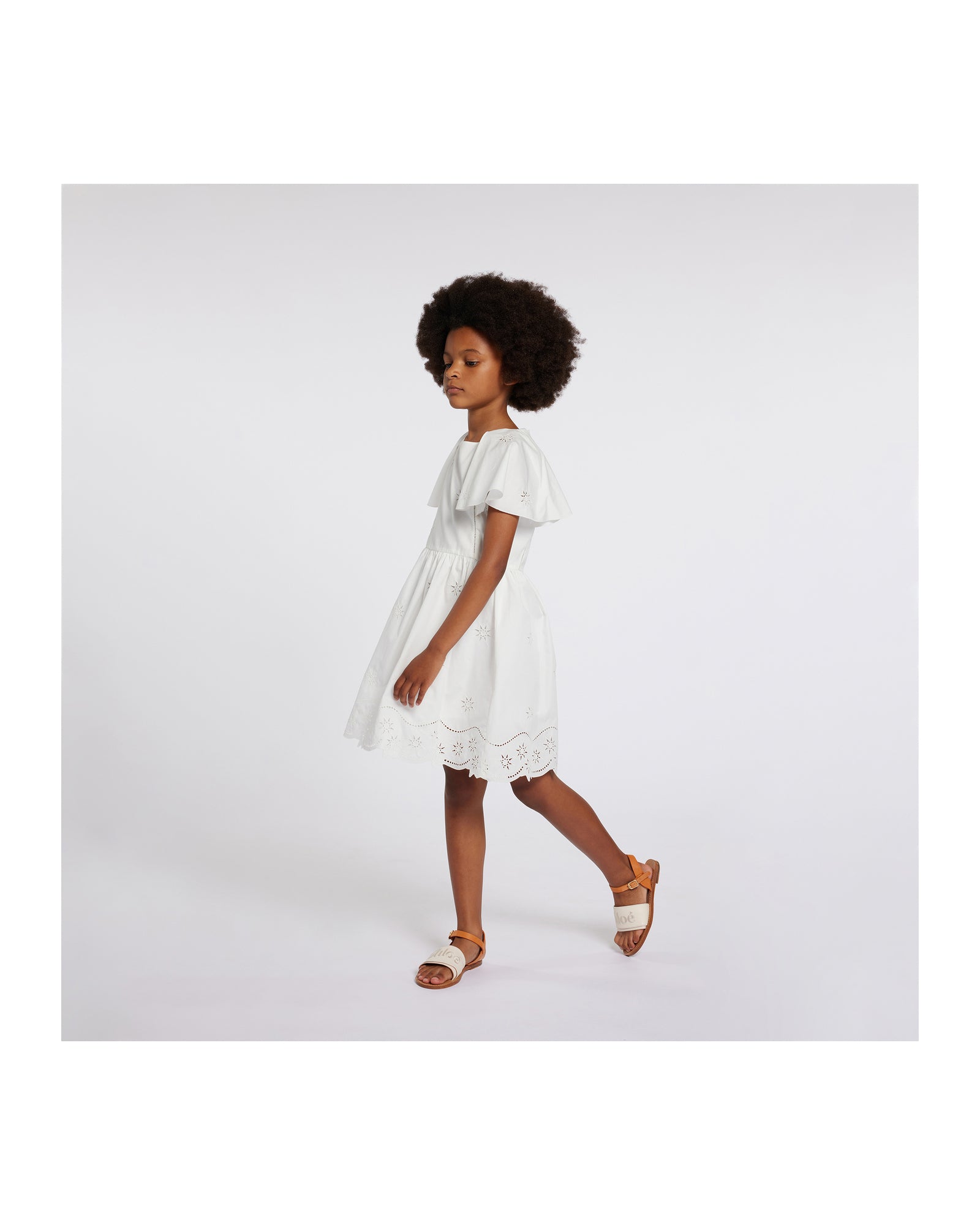 Robe à manches courtes - Offwhite