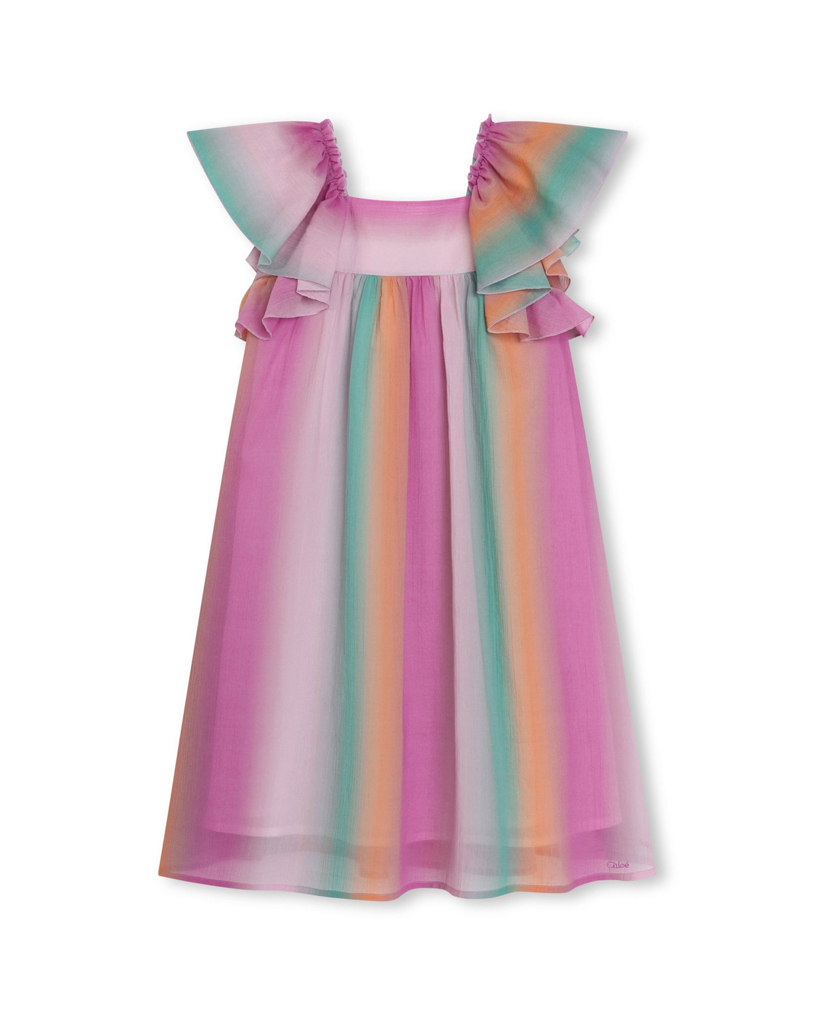 Robe à bretelles volantées - Multico