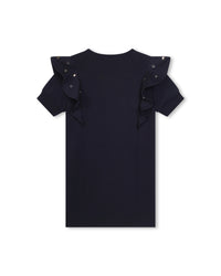 Short-sleeved dress - Bleu Amiral