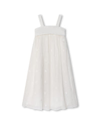 Robe de cérémonie en crépon de soie - Offwhite