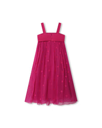 Robe de cérémonie à bretelles en crépon de soie - Peony