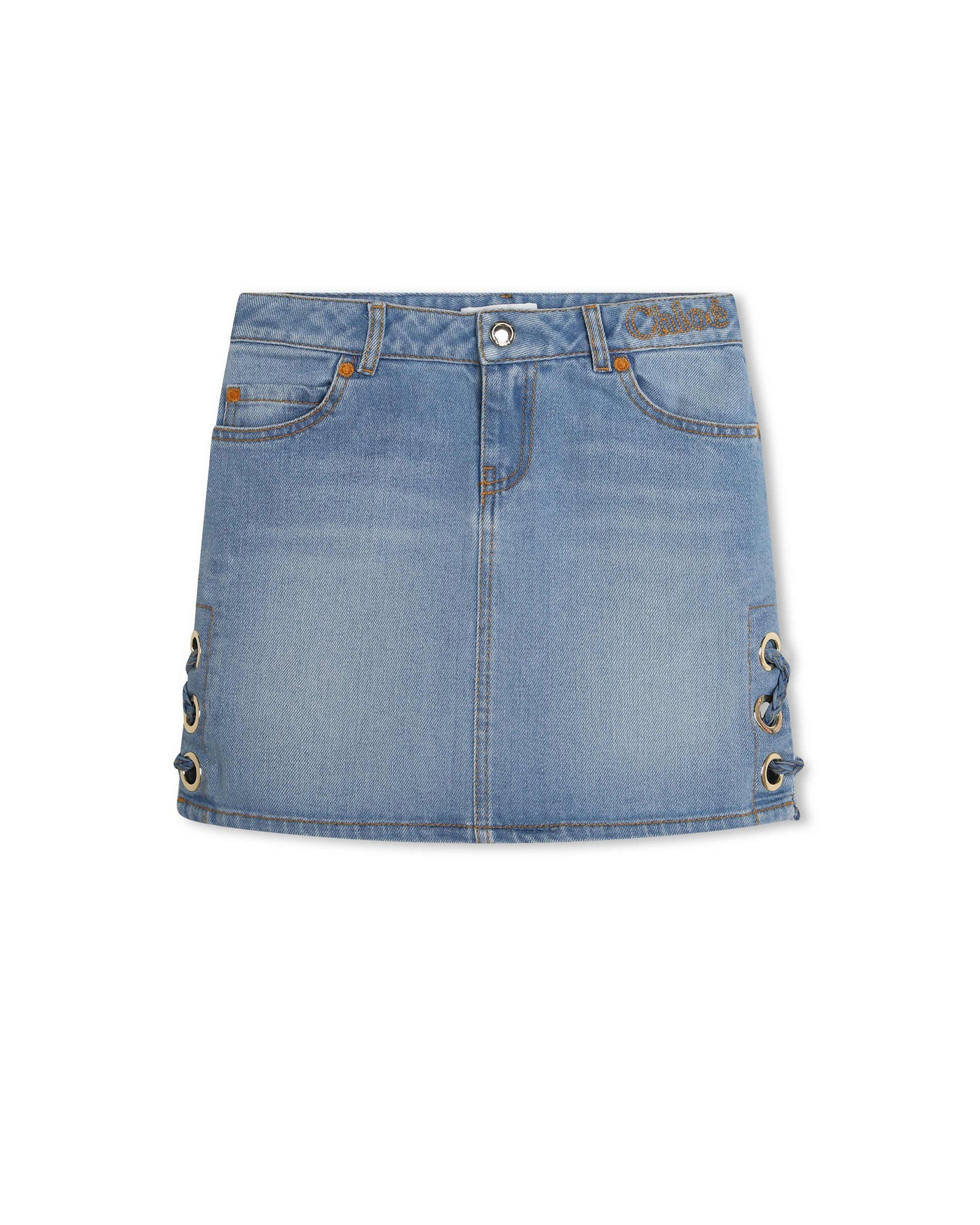 Jupe à poches en denim - Bleach