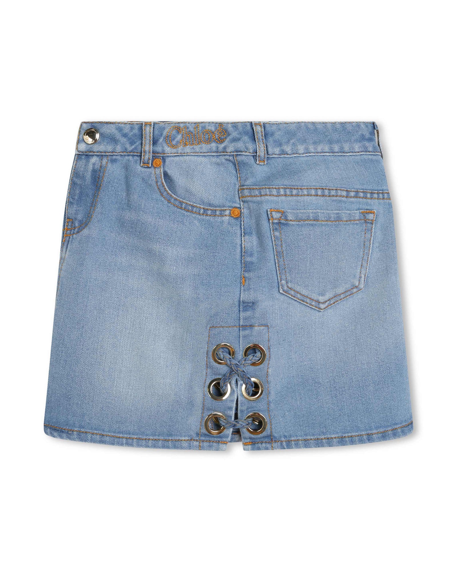 Jupe à poches en denim - Bleach
