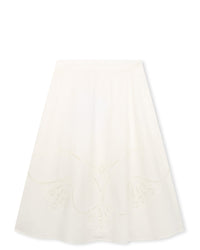 Jupe à taille élastiquée - Offwhite