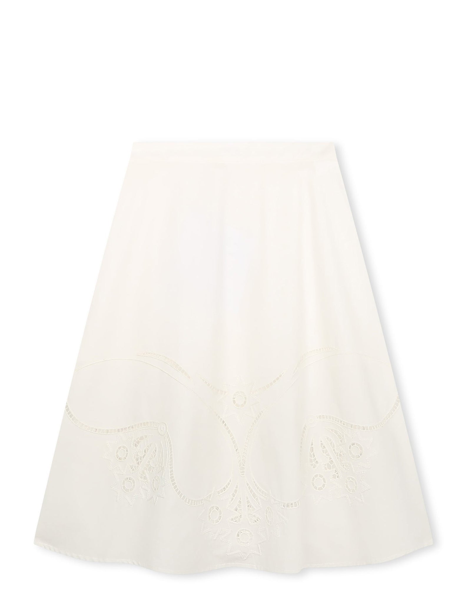 Jupe à taille élastiquée - Offwhite