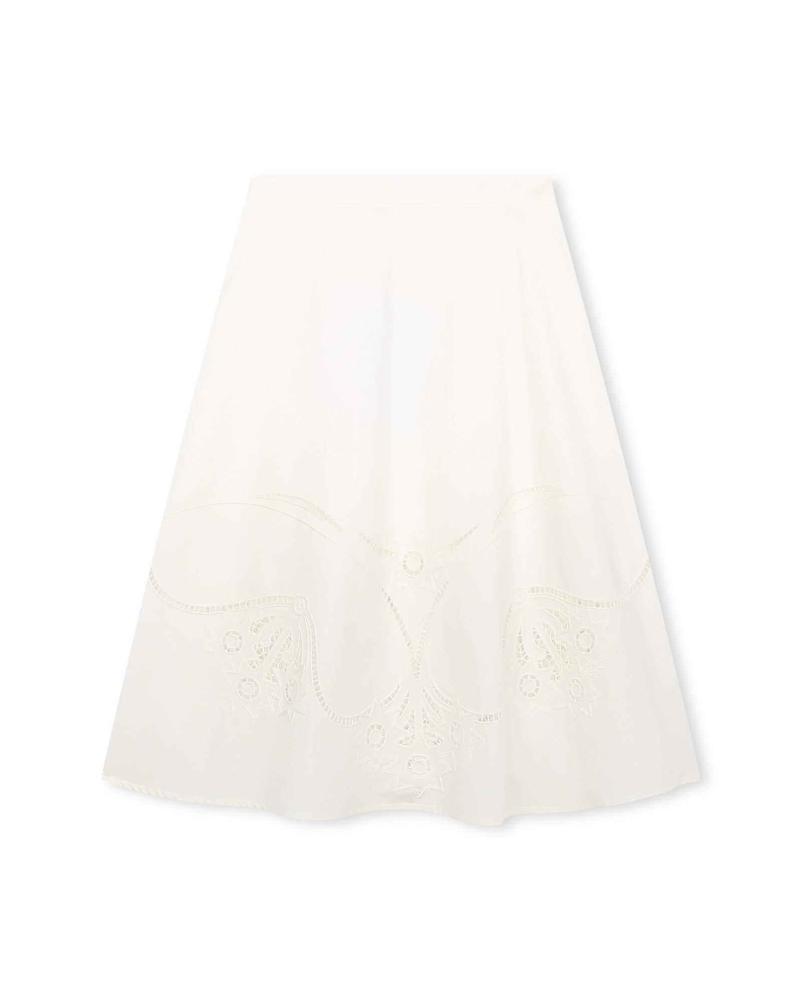 Jupe à taille élastiquée - Offwhite