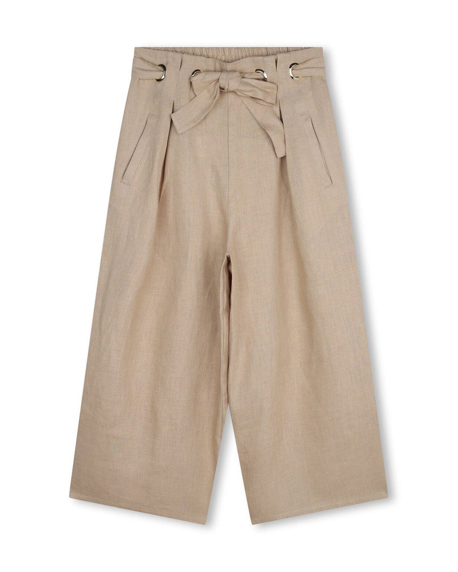 Linen trousers - Cream