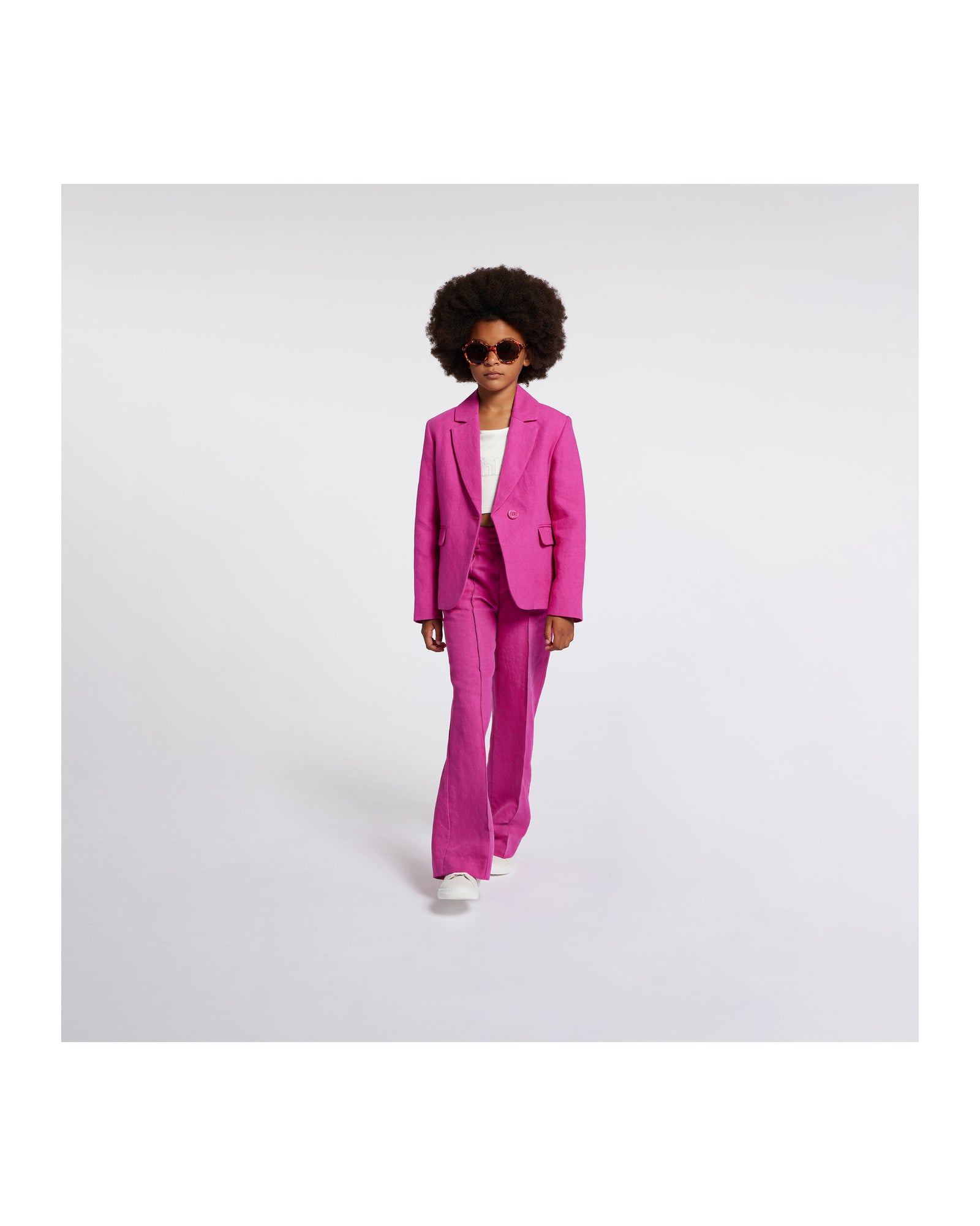 Pantalon de costume en twill de lin - Peony