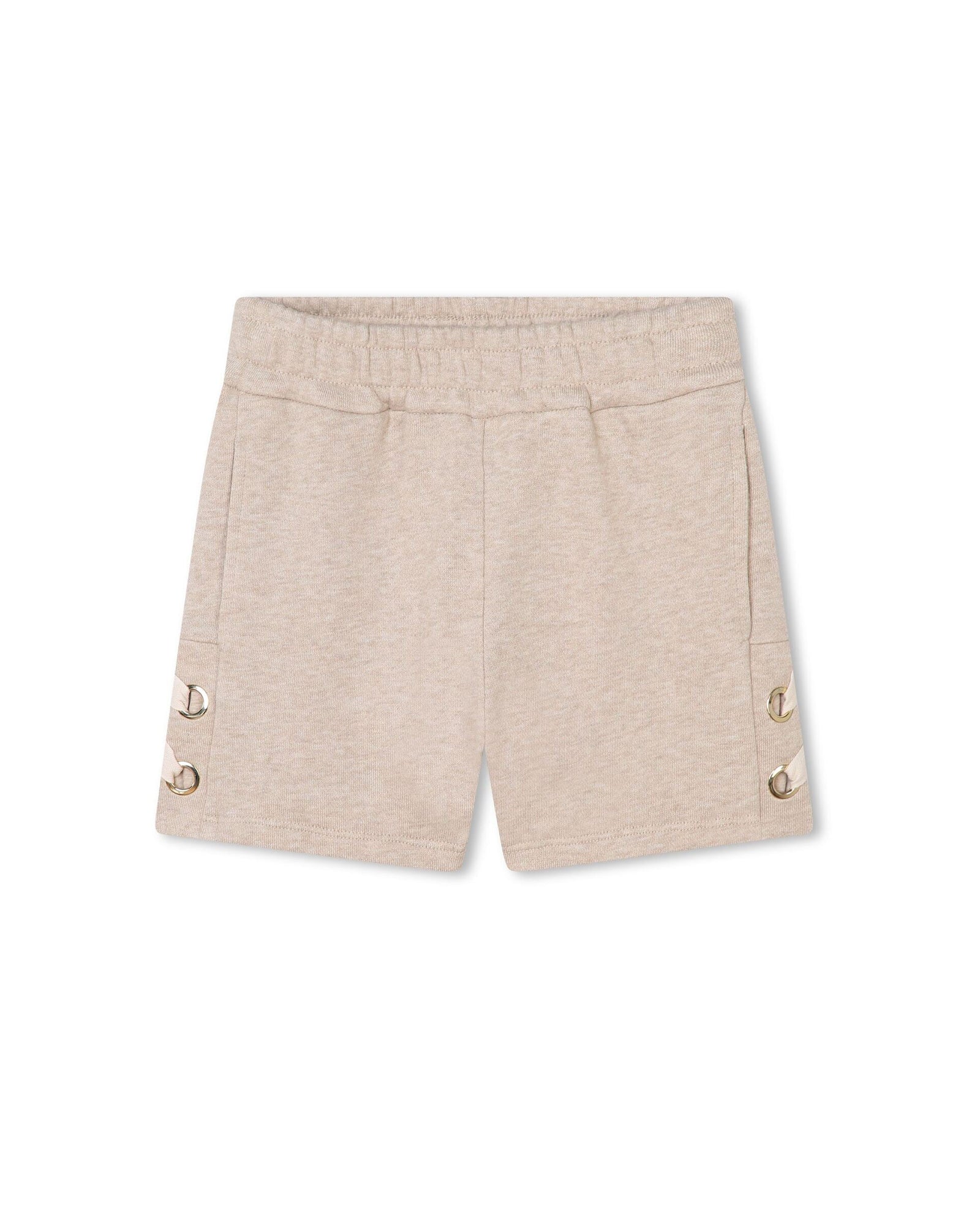 Short à taille élastiquée - Beige Foncé
