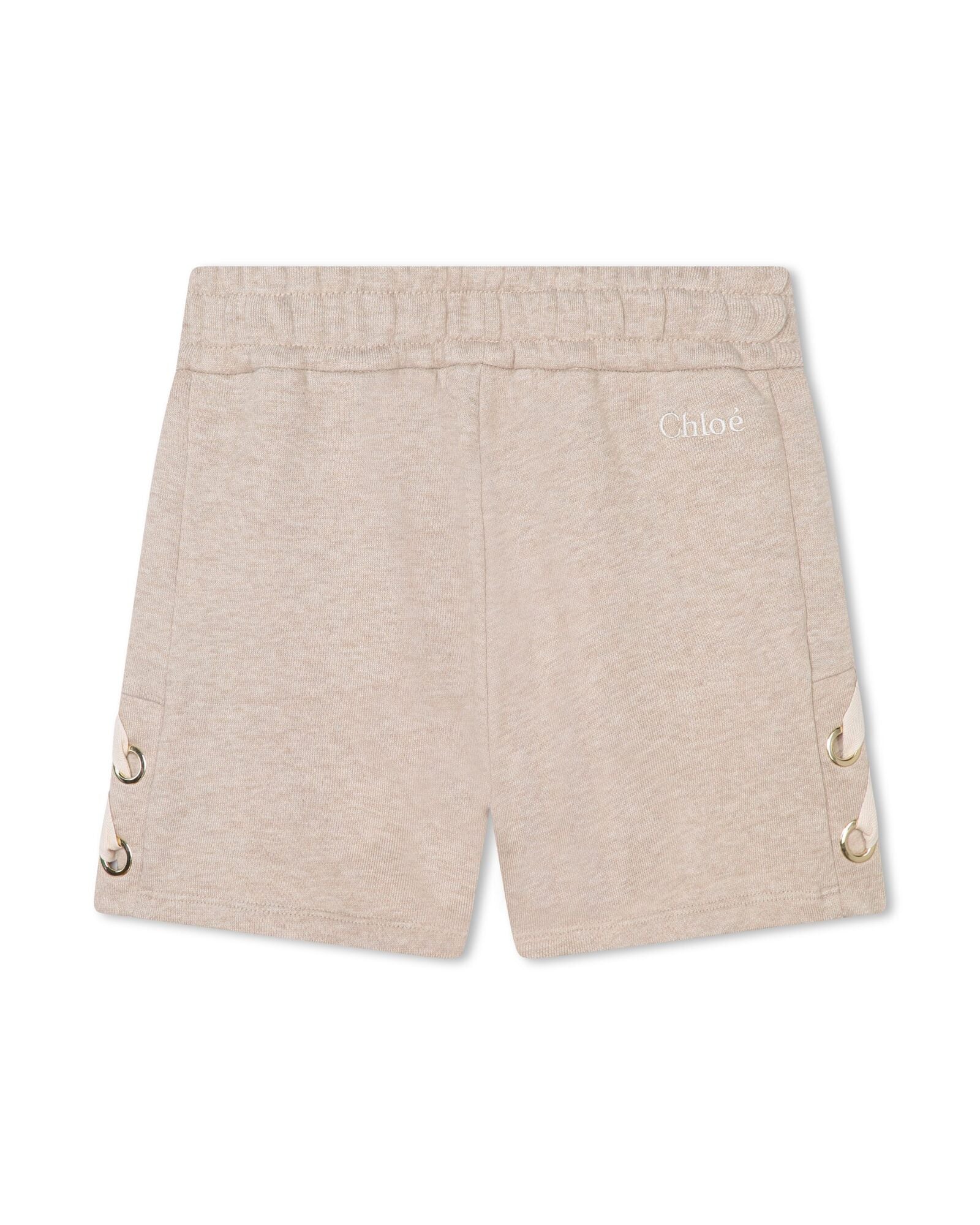 Short à taille élastiquée - Beige Foncé