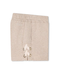 Short à taille élastiquée - Beige Foncé