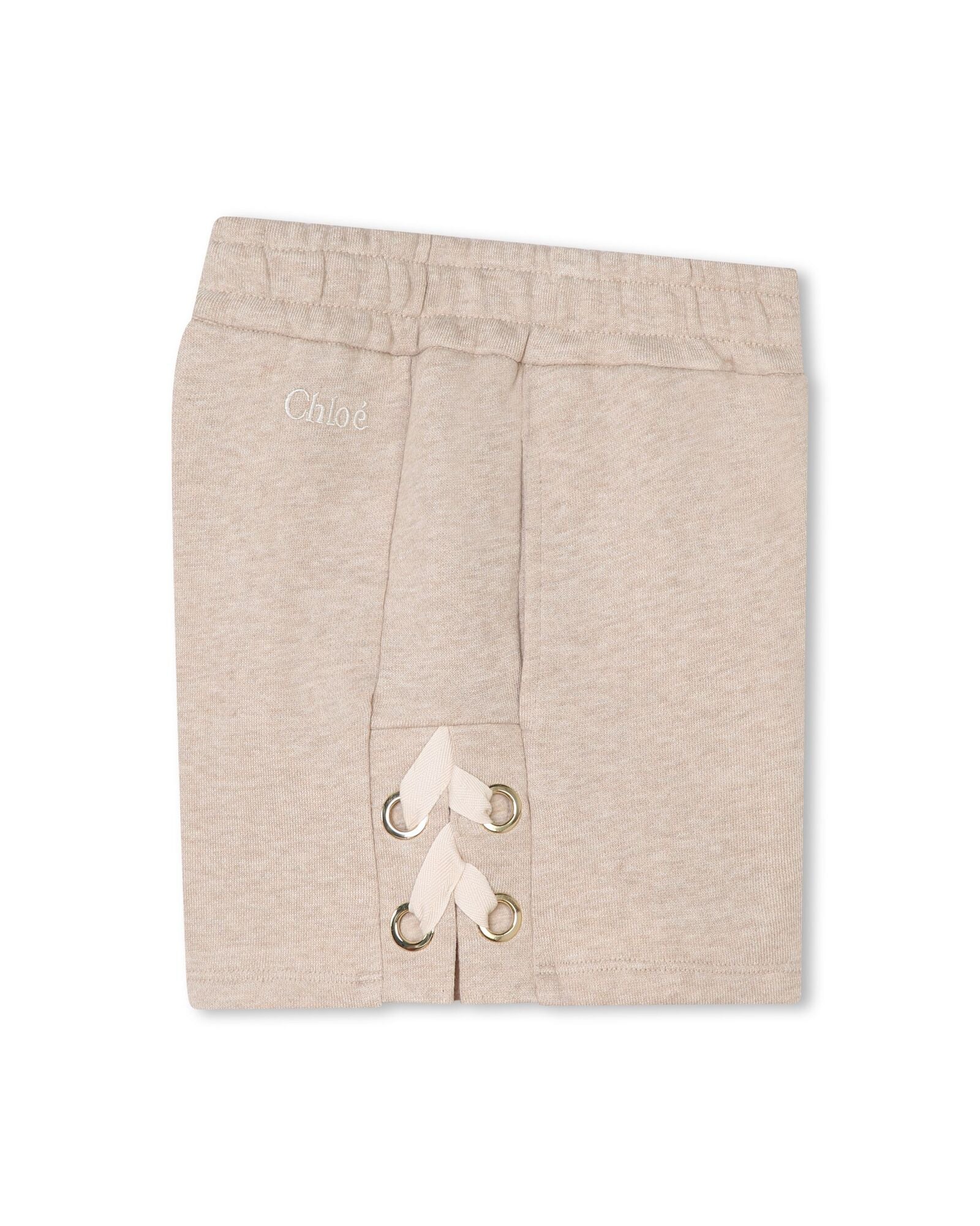 Short à taille élastiquée - Beige Foncé