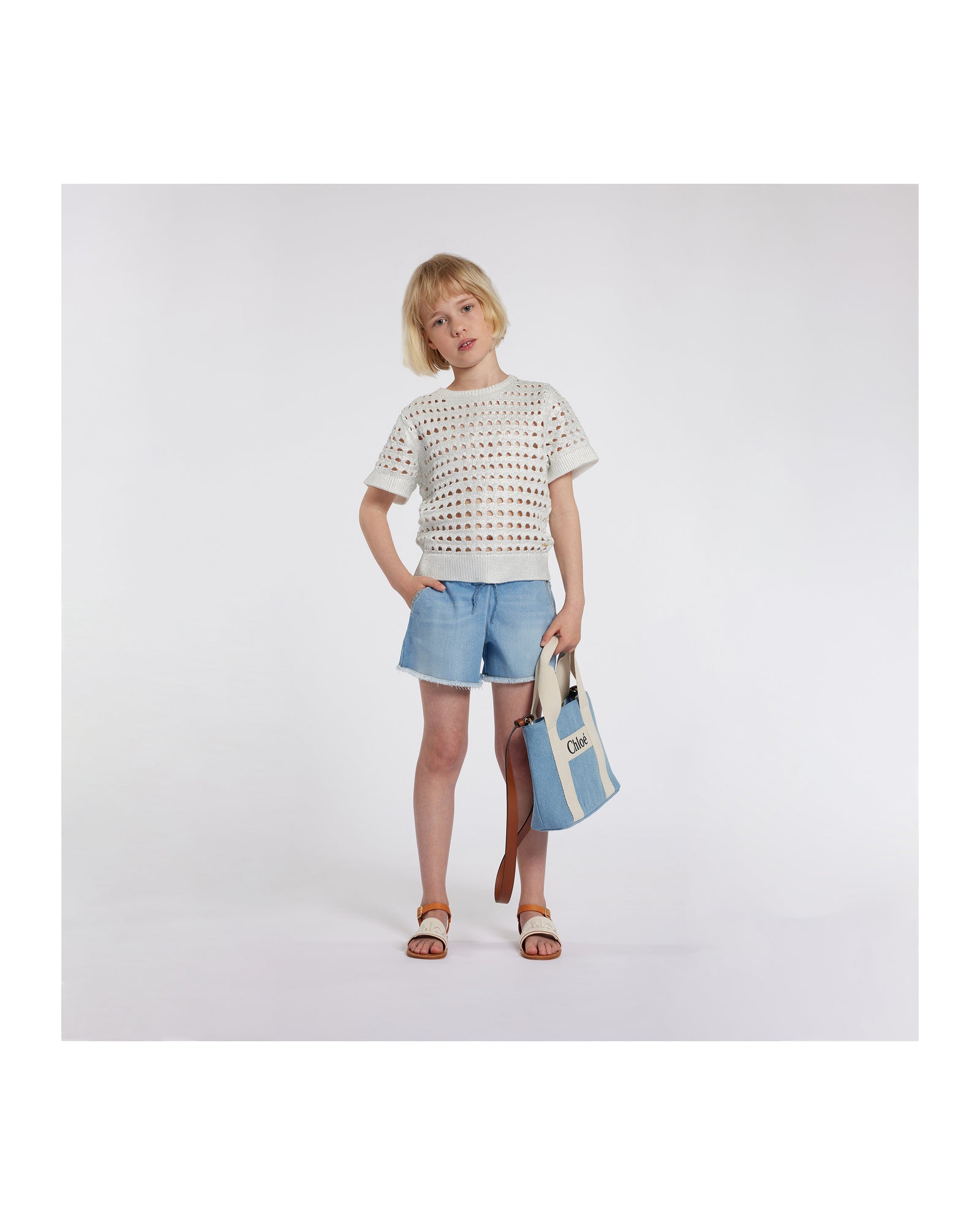 Short en denim - Bleach