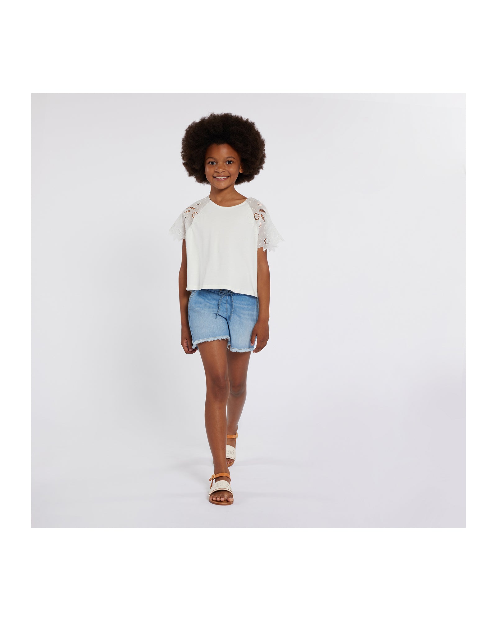 Short en denim - Bleach