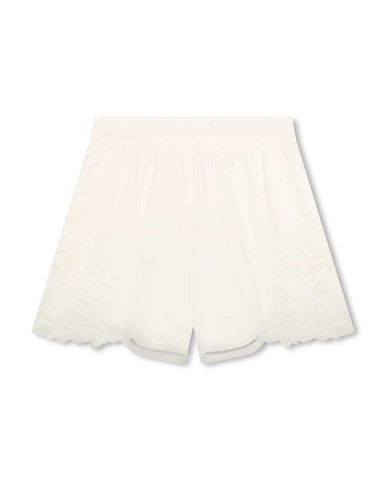 Short à taille élastiquée - Offwhite